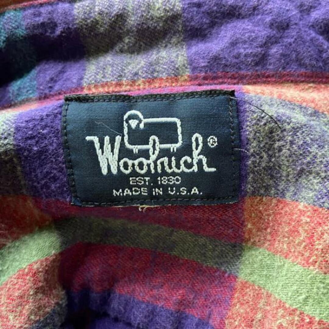 ウールリッチ WOOLRICH チェック柄 長袖 ボタンダウン ヘビーネルシャツ メンズL /eaa370868