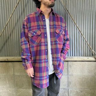 ウールリッチ WOOLRICH 長袖 チェック柄 ヘビーネルシャツ メンズXL /eaa384052