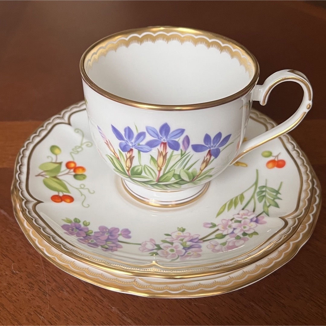 Royal Worcester(ロイヤルウースター)の【美品】ロイヤルウースター★サンドリンガム★トリオ インテリア/住まい/日用品のキッチン/食器(食器)の商品写真