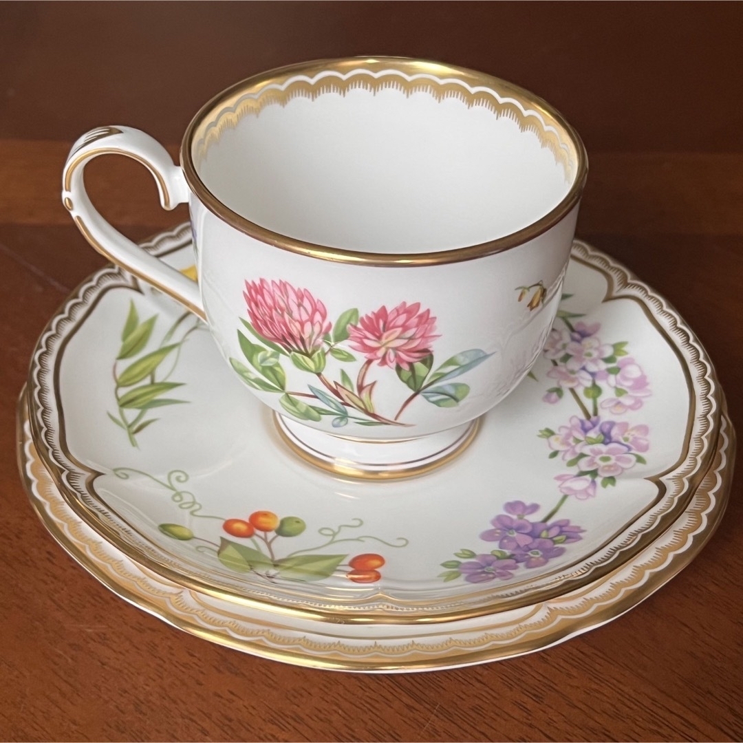 Royal Worcester(ロイヤルウースター)の【美品】ロイヤルウースター★サンドリンガム★トリオ インテリア/住まい/日用品のキッチン/食器(食器)の商品写真