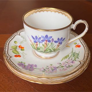 ロイヤルウースター(Royal Worcester)の【美品】ロイヤルウースター★サンドリンガム★トリオ(食器)