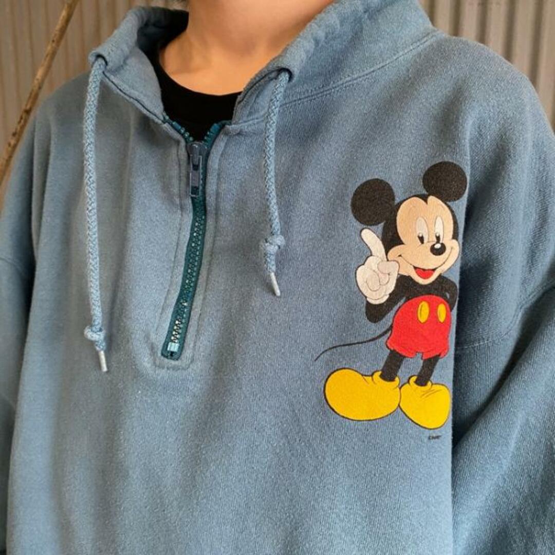USA製 80年代〜90年代 DISNEY ディズニー ミッキーマウス キャラクタープリントスウェット ワンサイズ 90s Disney ストリートファイター スウェット 激レア ミッキー キャラ