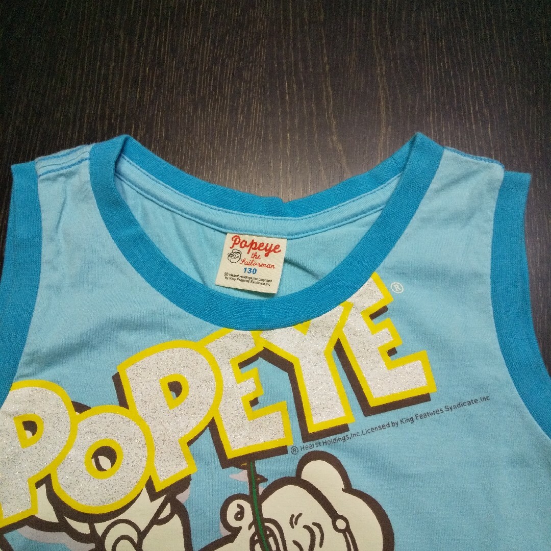 UNIQLO(ユニクロ)のUNIQLO POPEYEタンクトップsize130 キッズ/ベビー/マタニティのキッズ服男の子用(90cm~)(Tシャツ/カットソー)の商品写真