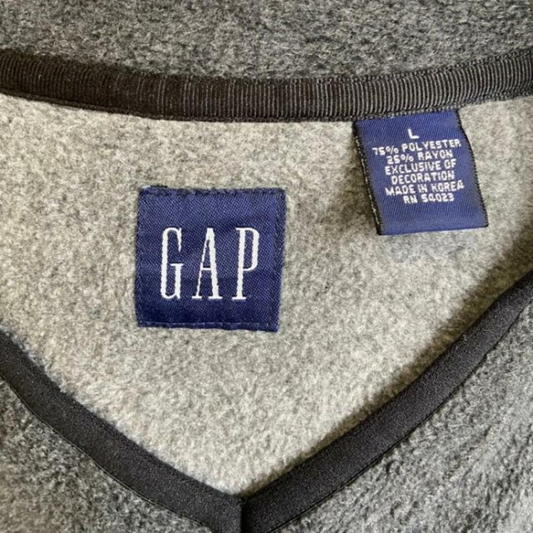 〜00年代 OLD GAP オールドギャップ Vネック フリースプルオーバー メンズL