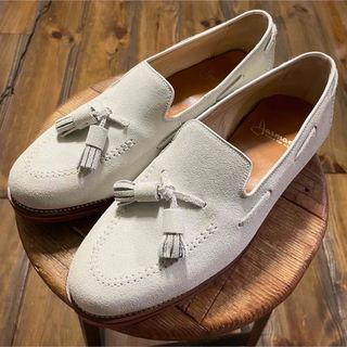 アレンエドモンズ(Allen Edmonds)の60sVTG Jarman White Tassel Loafer美品アメリカ製(ドレス/ビジネス)