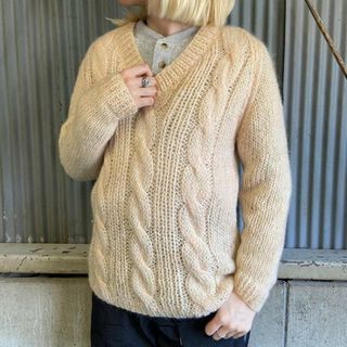 イタリア製 Vintage ハンドニットセーター モヘア混 レディースM相当 | フリマアプリ ラクマ