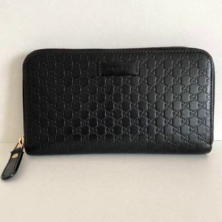 Gucci - 極美品✨ グッチ シマ ラウンドファスナー 長財布 レザー