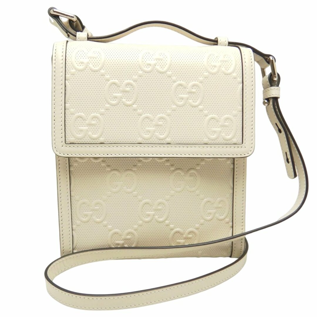 Gucci - GUCCI グッチ 625782 メッセンジャーバッグ GGエンボス レザー