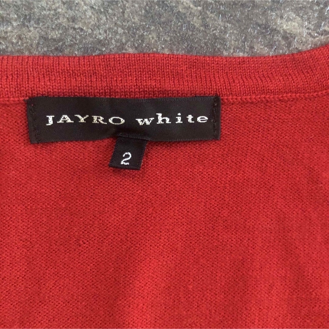 JAYRO White(ジャイロホワイト)の美品 JAYRO White ウール リボン カシュクール ニット セーター レディースのトップス(ニット/セーター)の商品写真