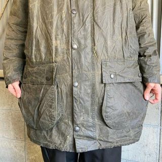 92年製 バブアー Barbour ボーダー BORDER オイルドジャケット