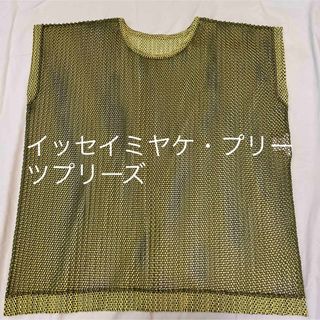 プリーツプリーズイッセイミヤケ(PLEATS PLEASE ISSEY MIYAKE)のPLEATS PLEASE ISSEY MIYAKE◆プリーツメッシュカットソー(カットソー(半袖/袖なし))