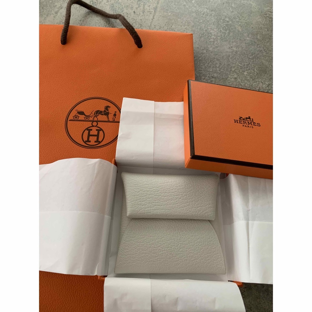 新品 HERMES エルメス バスティア コインケース マッシュルームB刻印