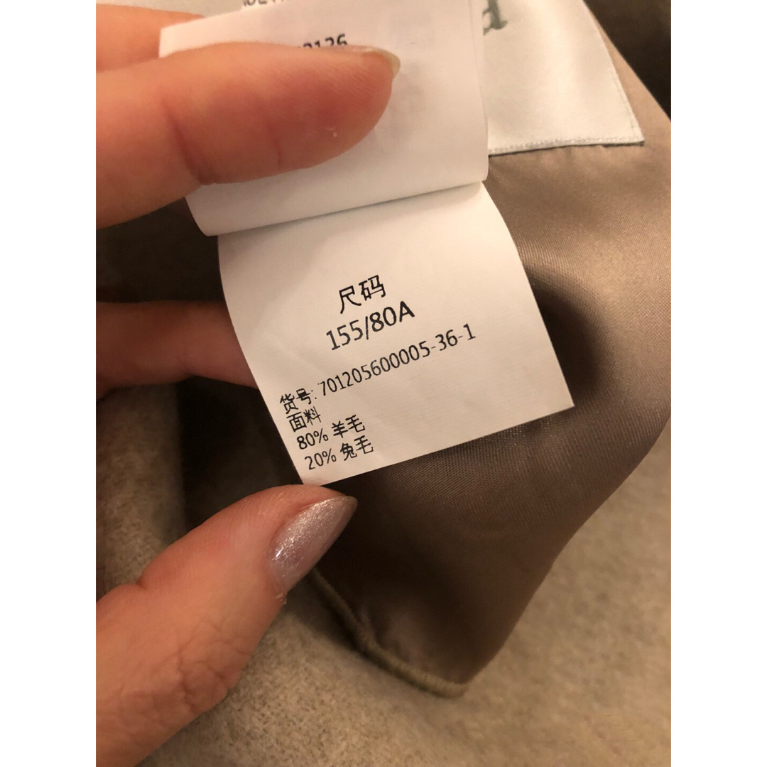 Max Mara(マックスマーラ)の80万超え最高級 白タグ 36 マックスマーラダブルフェスコート レディースのジャケット/アウター(ロングコート)の商品写真