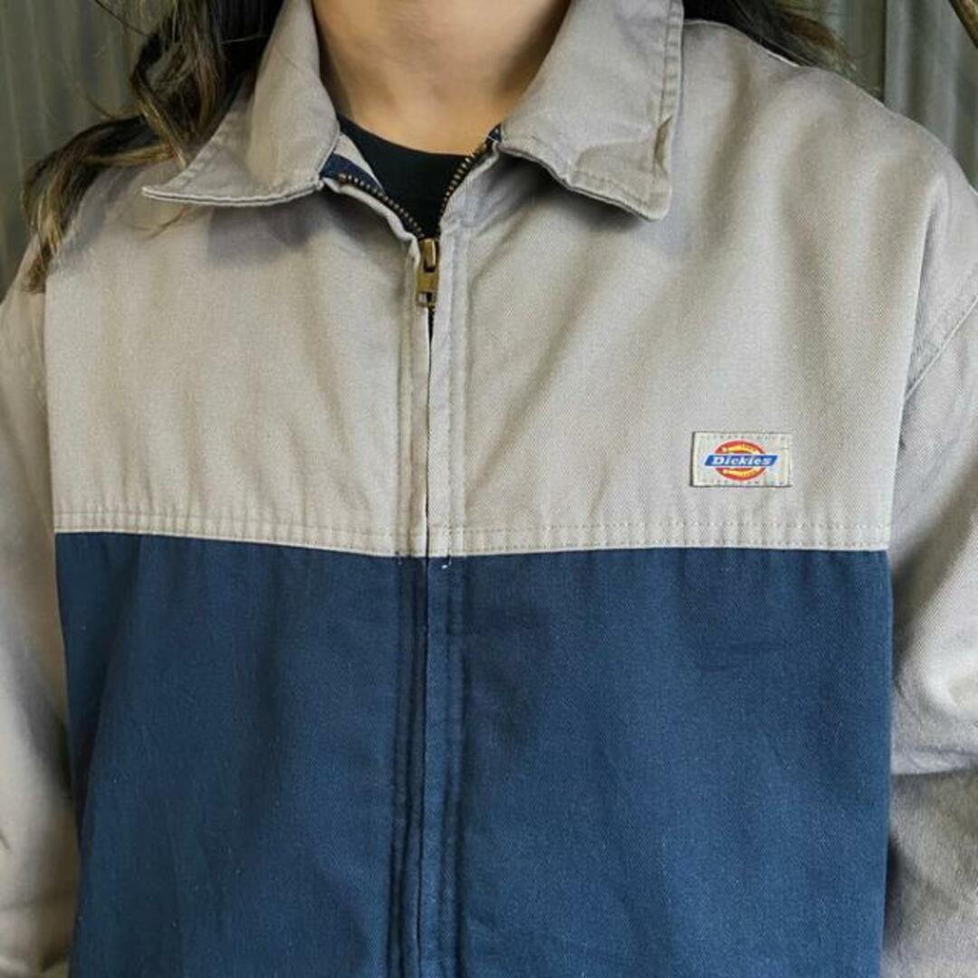 90s Dickies ディッキーズ 刺繍 ワークジャケット L ブラック