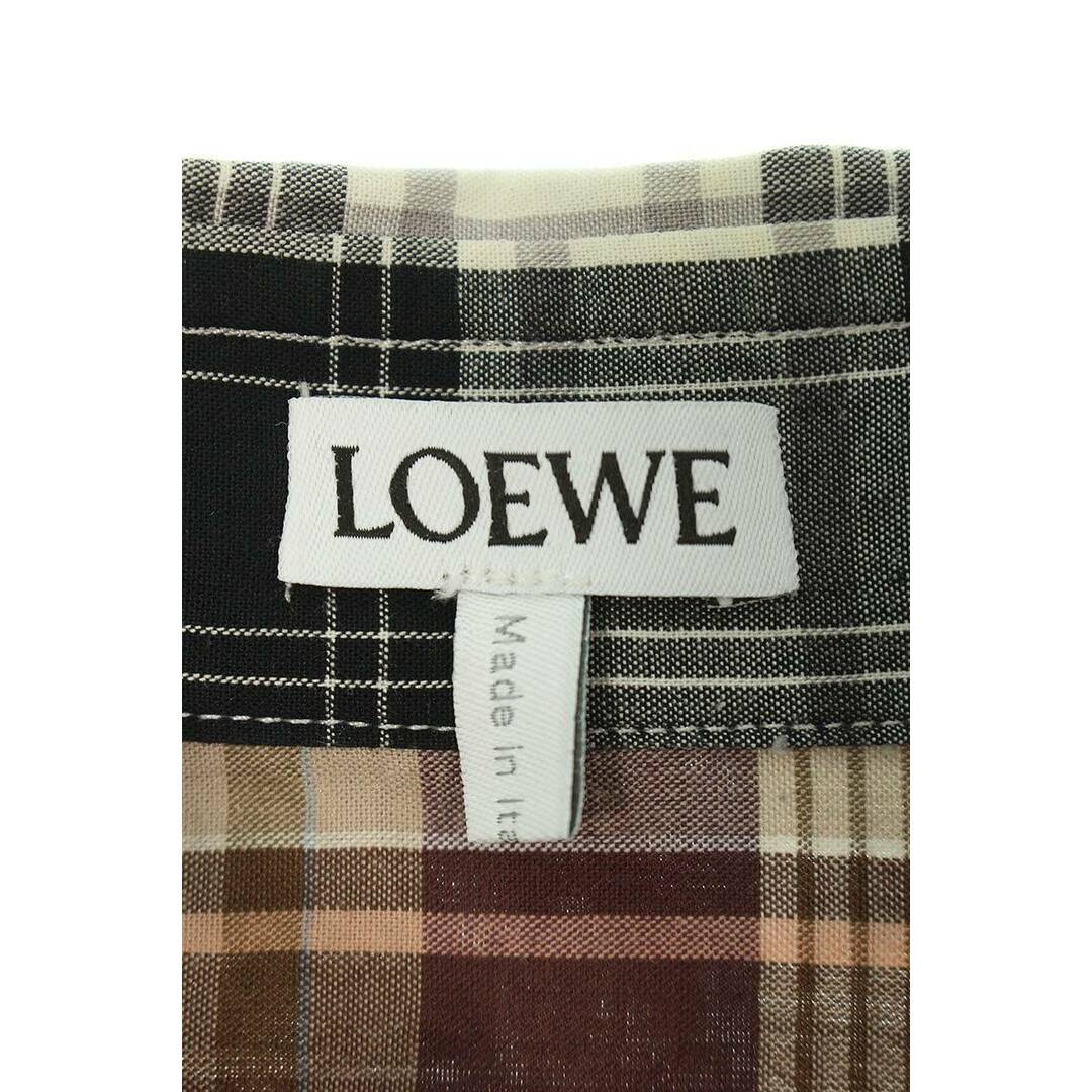 LOEWE(ロエベ)のロエベ  H526Y05W68 パッチワークチェック長袖シャツ メンズ 39 メンズのトップス(シャツ)の商品写真