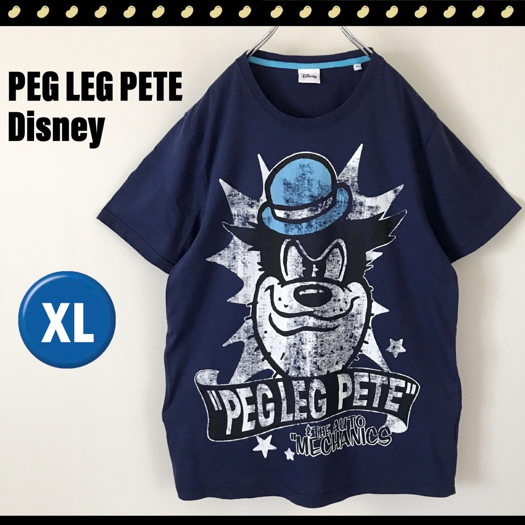 ディズニー★PEG LEG PETE★PETEビッグフェイスTシャツ★XL