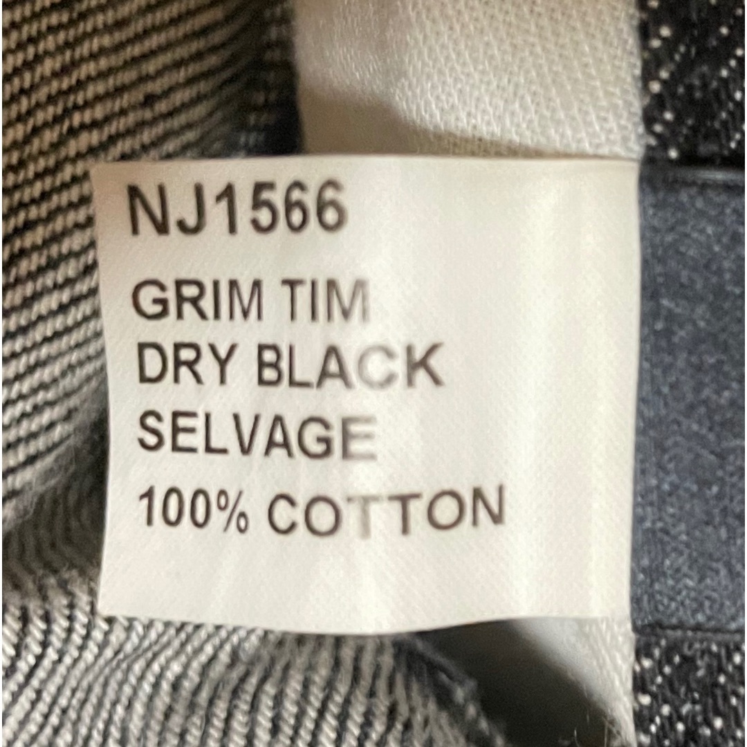Nudie Jeans(ヌーディジーンズ)のNudie Jeans Grim Tim Dry Black Selvage メンズのパンツ(デニム/ジーンズ)の商品写真