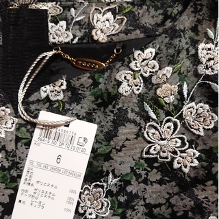ＴＯＣＣＡ花柄刺繍　ローウエストワンピース6  XL