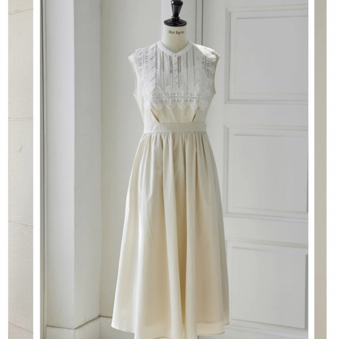 Her lip to - Her lip to Grace Cotton-Blend Long Dressの通販 by