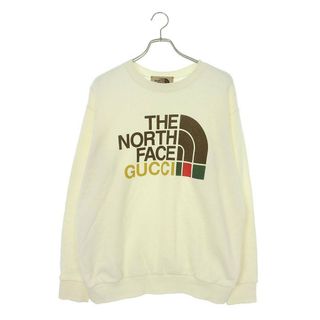 グッチ(Gucci)のグッチ ×ノースフェイス THE NORTH FACE  21SS  617964 XJDBY ロゴプリントクルーネックスウェット メンズ S(スウェット)