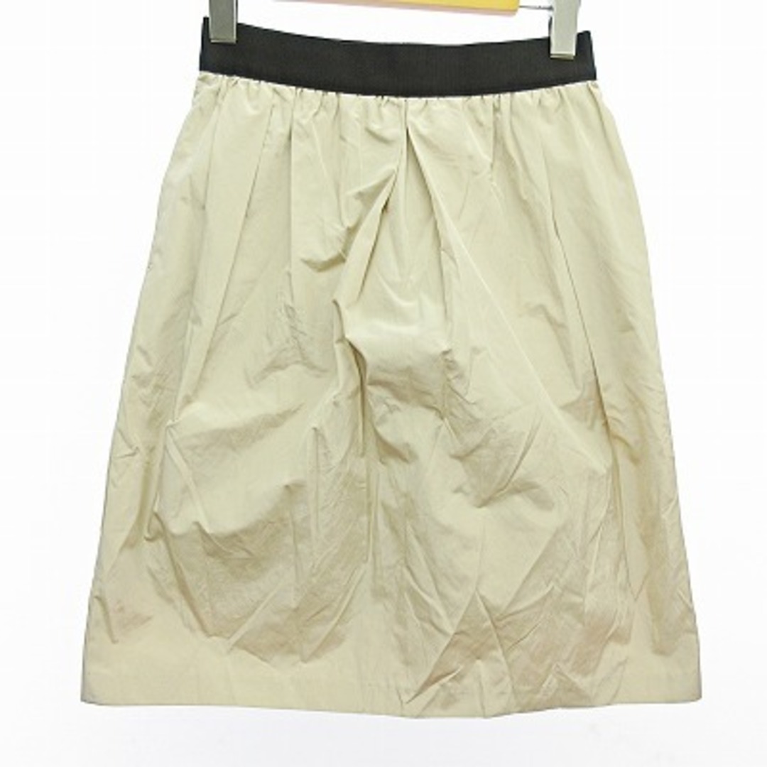 DES PRES(デプレ)のデプレ トゥモローランド タグ付 台形スカート 膝丈 ベージュ 0 レディースのスカート(ひざ丈スカート)の商品写真