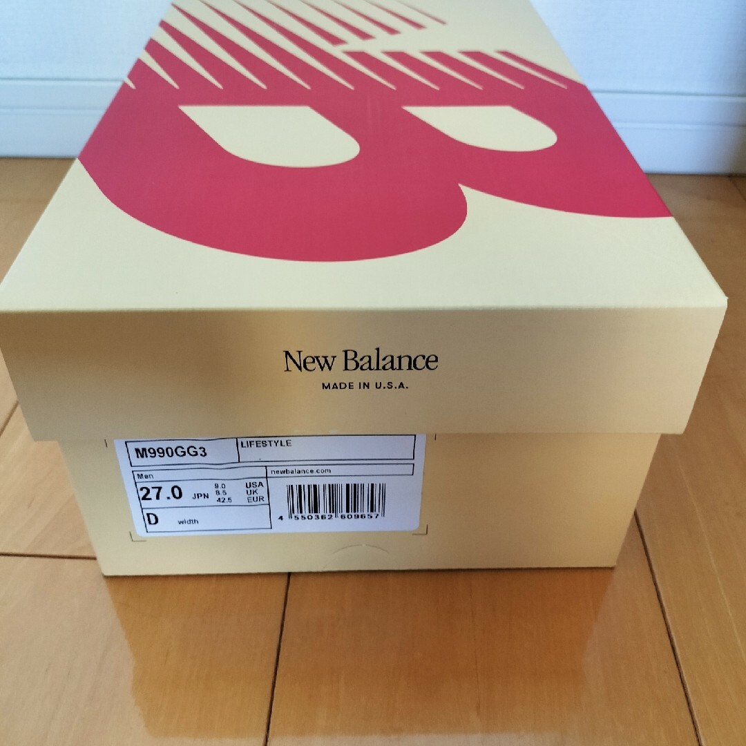 New Balance(ニューバランス)の新品　27.0 ニューバランス　Made in USA 990 v3 GG3 メンズの靴/シューズ(スニーカー)の商品写真