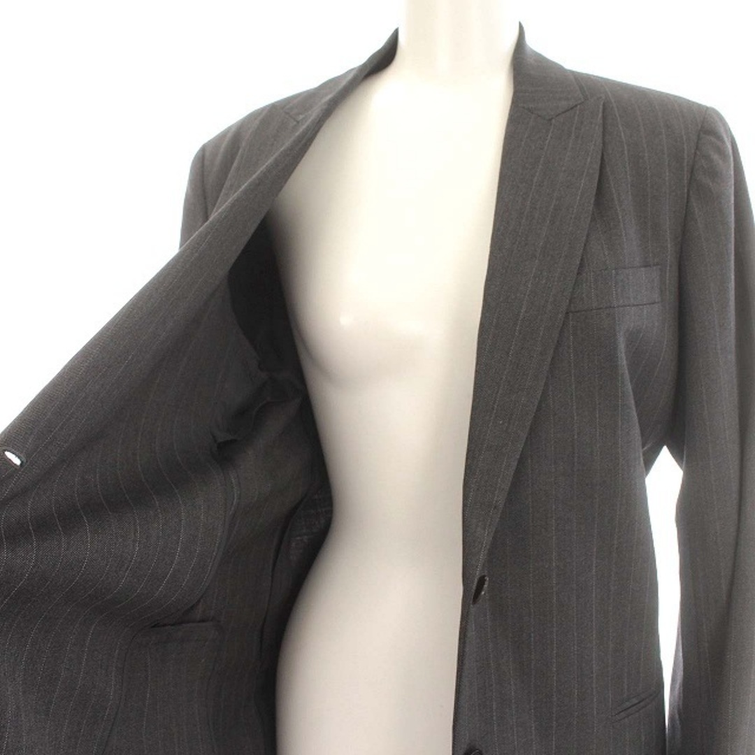 ヨシエイナバ L'EQUIPE スーツ セット ストライプ パンツ グレー レディースのフォーマル/ドレス(スーツ)の商品写真