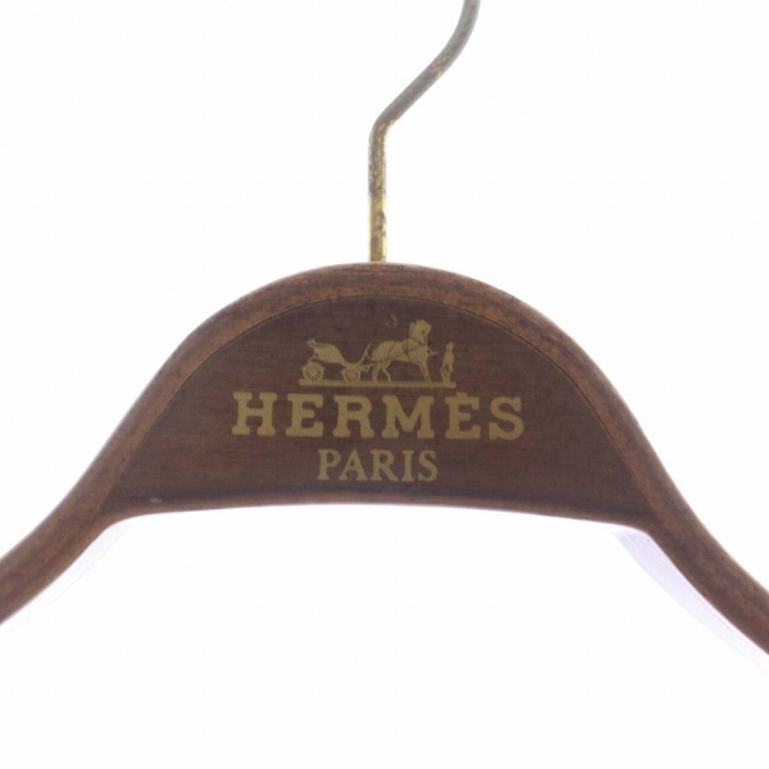 エルメス HERMES ヴィンテージ 希少 ハンガー 木製 ロゴ 茶色