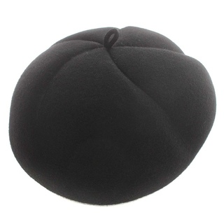 カシラ(CA4LA)のカシラ CA4LA ウール ベレー帽 ベレー 黒 ブラック(ハンチング/ベレー帽)