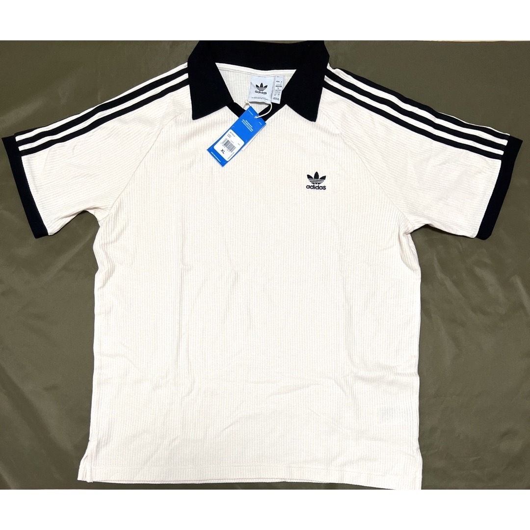 2XL アディダス ワッフル ポロ ポロシャツ polo ワンダー ホワイト-