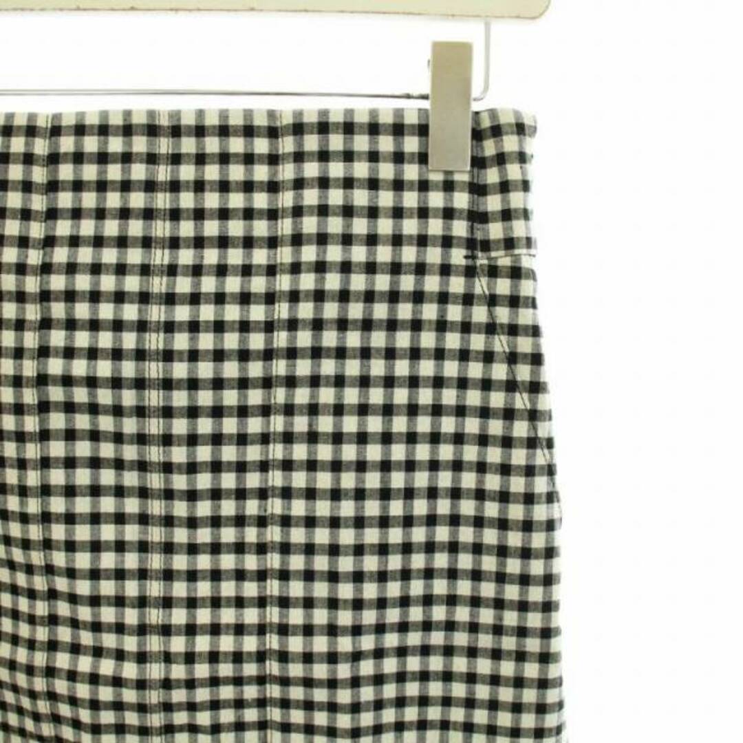 ROPE’(ロペ)のロペ コットンリネンポケット付きタイトスカート ギンガムチェック 麻 ロング レディースのスカート(ロングスカート)の商品写真