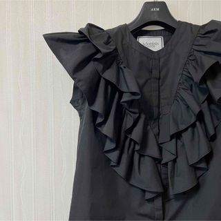 スナイデル(SNIDEL)の美品【Adonisis】アドニシスボリュームフリルブラウス(シャツ/ブラウス(半袖/袖なし))