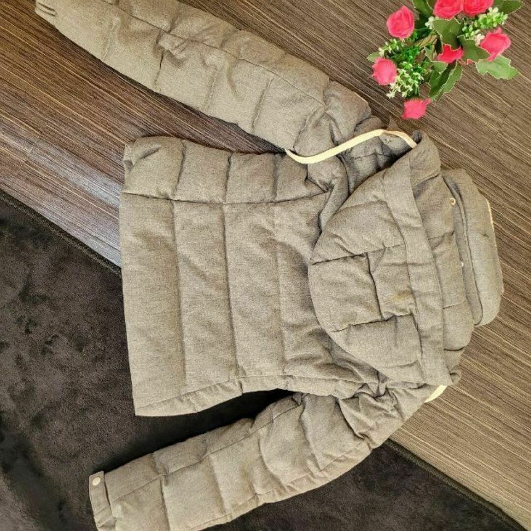 MONCLER - モンクレール グレー ニット ダウンジャケット コート