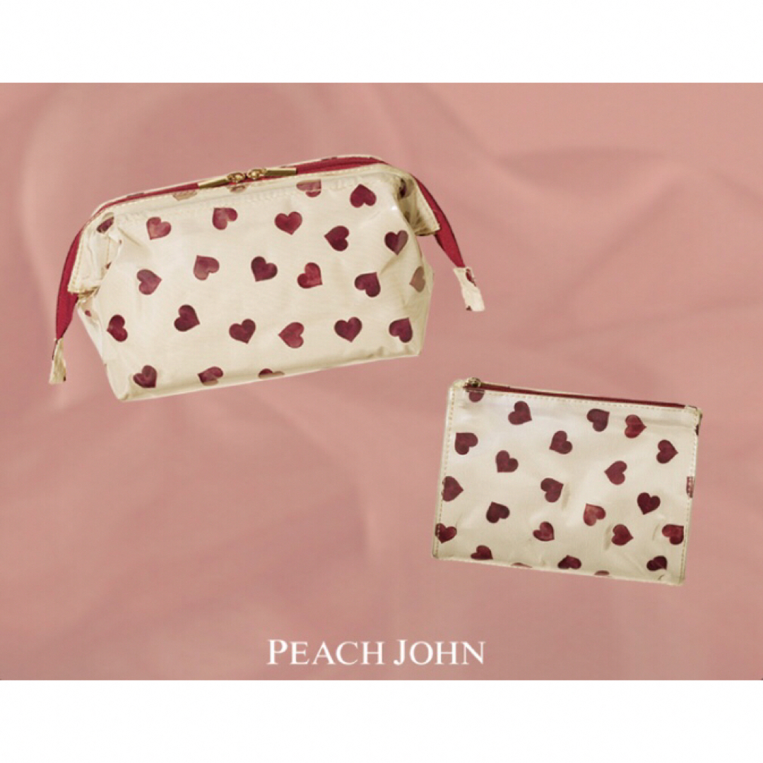 PEACH JOHN(ピーチジョン)のpeach john  ハートエチケットポーチ レディースのファッション小物(ポーチ)の商品写真