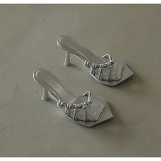 melt the lady tie wrap mule 新品未使用 silver(ミュール)