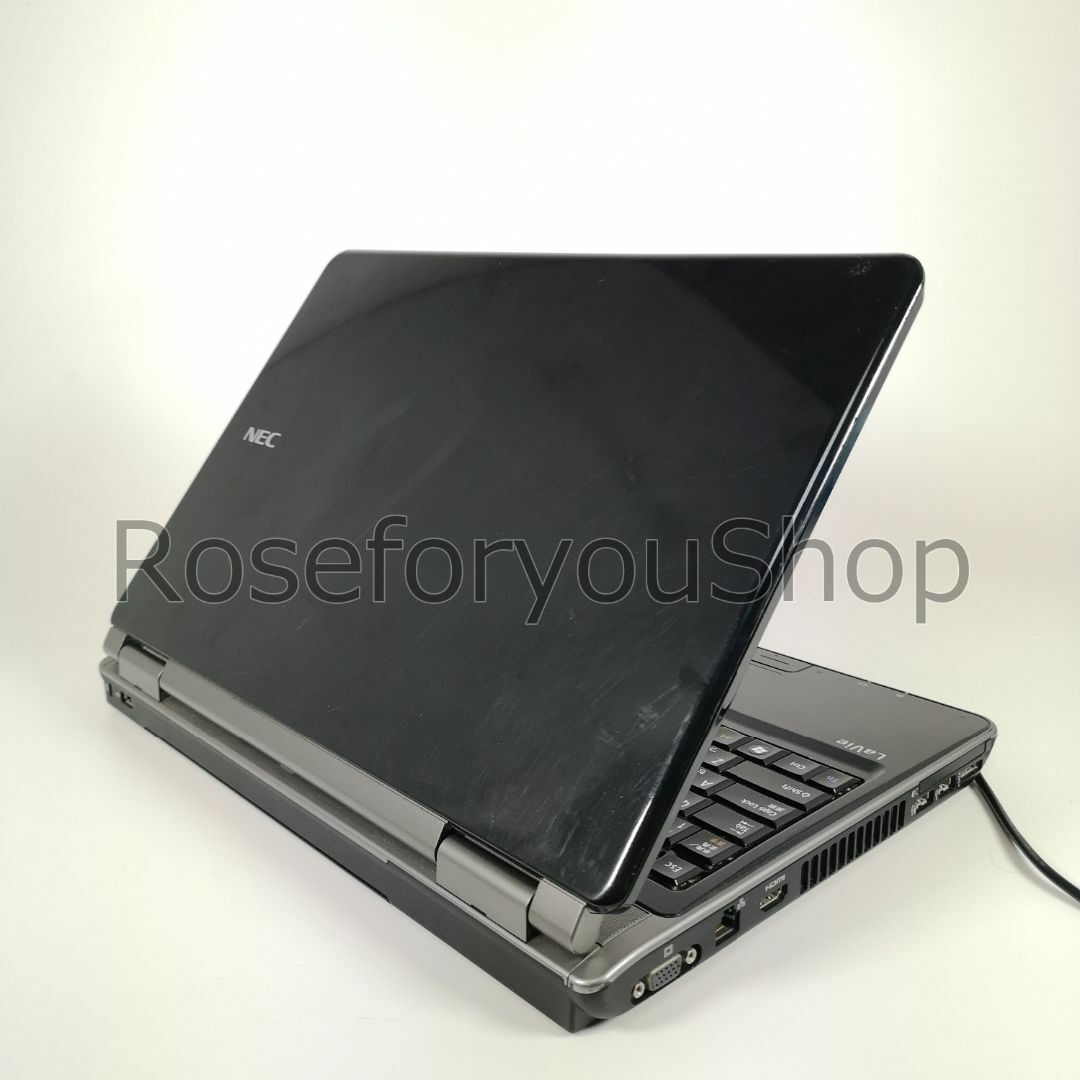 美品】 ブラック♪ windows11 オフィス ノートパソコン O11114-