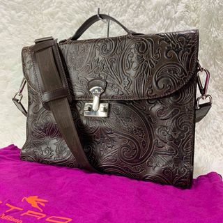 限界価格 美品 エトロ ETRO マルゴット ビジネスバッグ  2way