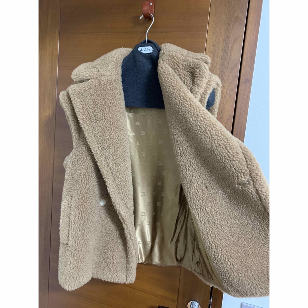 マックスマーラ　テディベア　ベスト　ジレ S キャメル　max mara