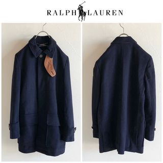 ラルフローレン(Ralph Lauren)のラルフローレン レザー 切替 ウールメルトン ダブルジップ ステンカラーコート(ステンカラーコート)