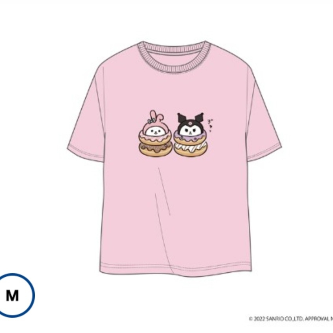 マイメロディ(マイメロディ)のナガノ×サンリオキャラクターズ　マイメロディ＆クロミ　Tシャツ　 Mサイズ レディースのトップス(Tシャツ(半袖/袖なし))の商品写真