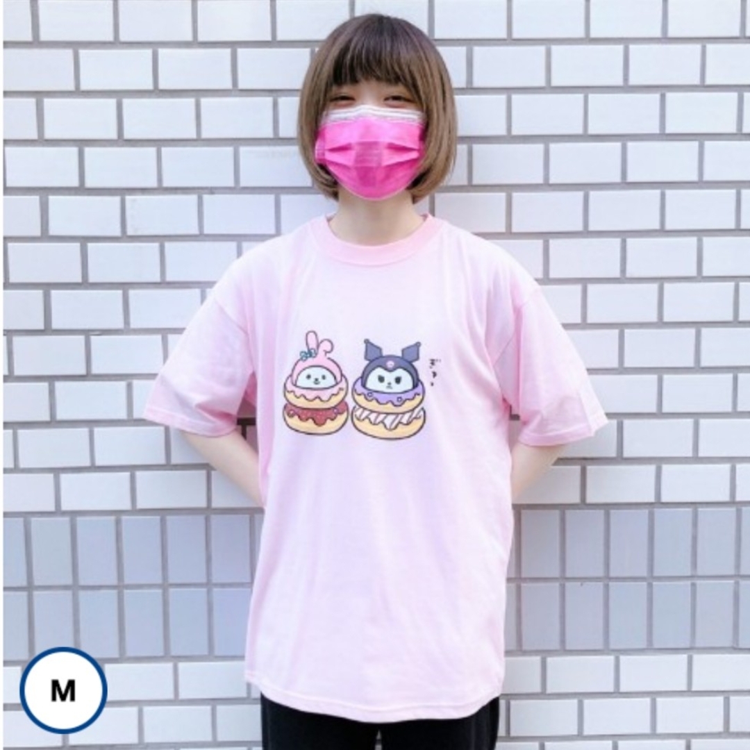 マイメロディ(マイメロディ)のナガノ×サンリオキャラクターズ　マイメロディ＆クロミ　Tシャツ　 Mサイズ レディースのトップス(Tシャツ(半袖/袖なし))の商品写真