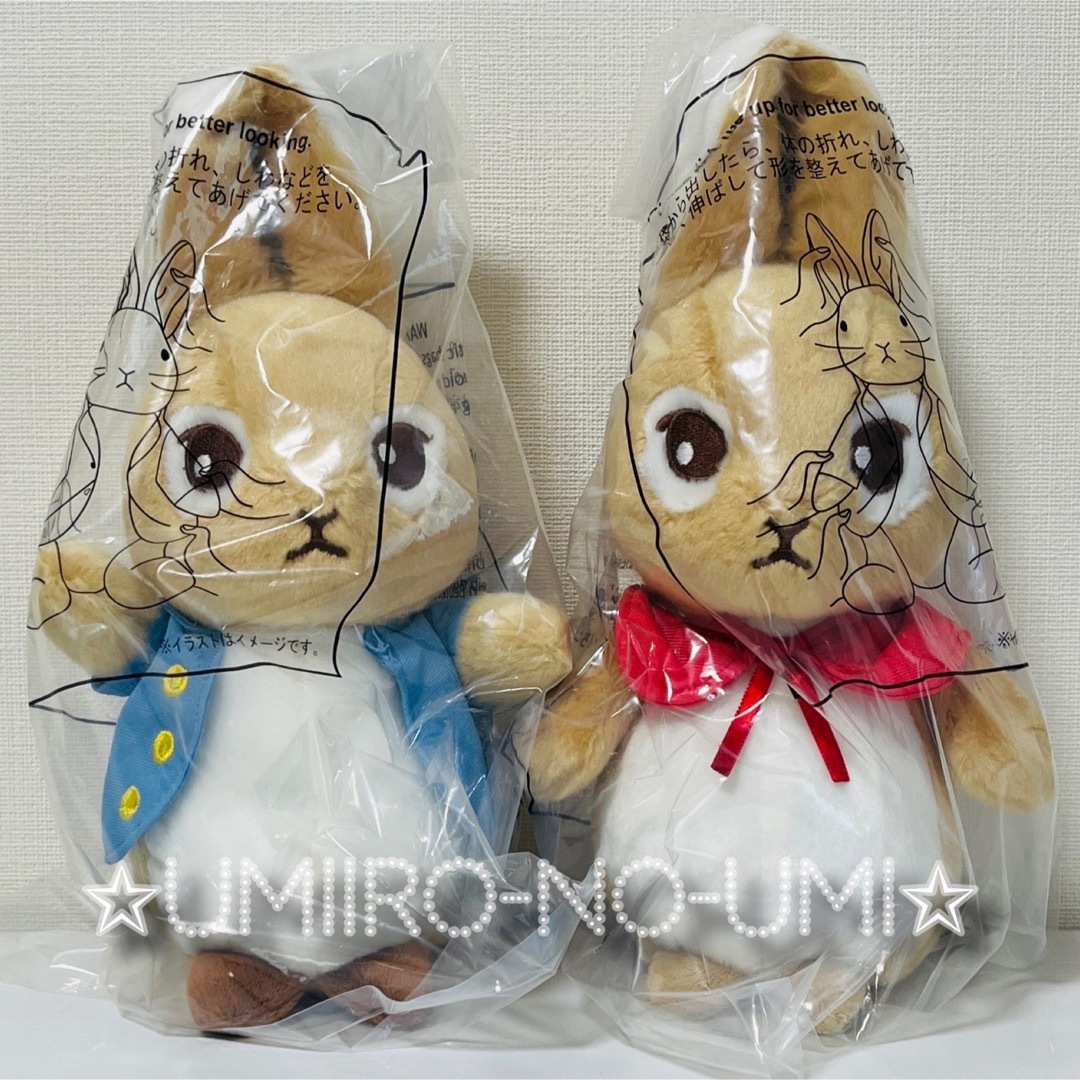 PETER RABBIT（TM）(ピーターラビット)の2種 ダイソー シールキャンペーン ピーターラビット フロプシー ぬいぐるみ エンタメ/ホビーのおもちゃ/ぬいぐるみ(キャラクターグッズ)の商品写真