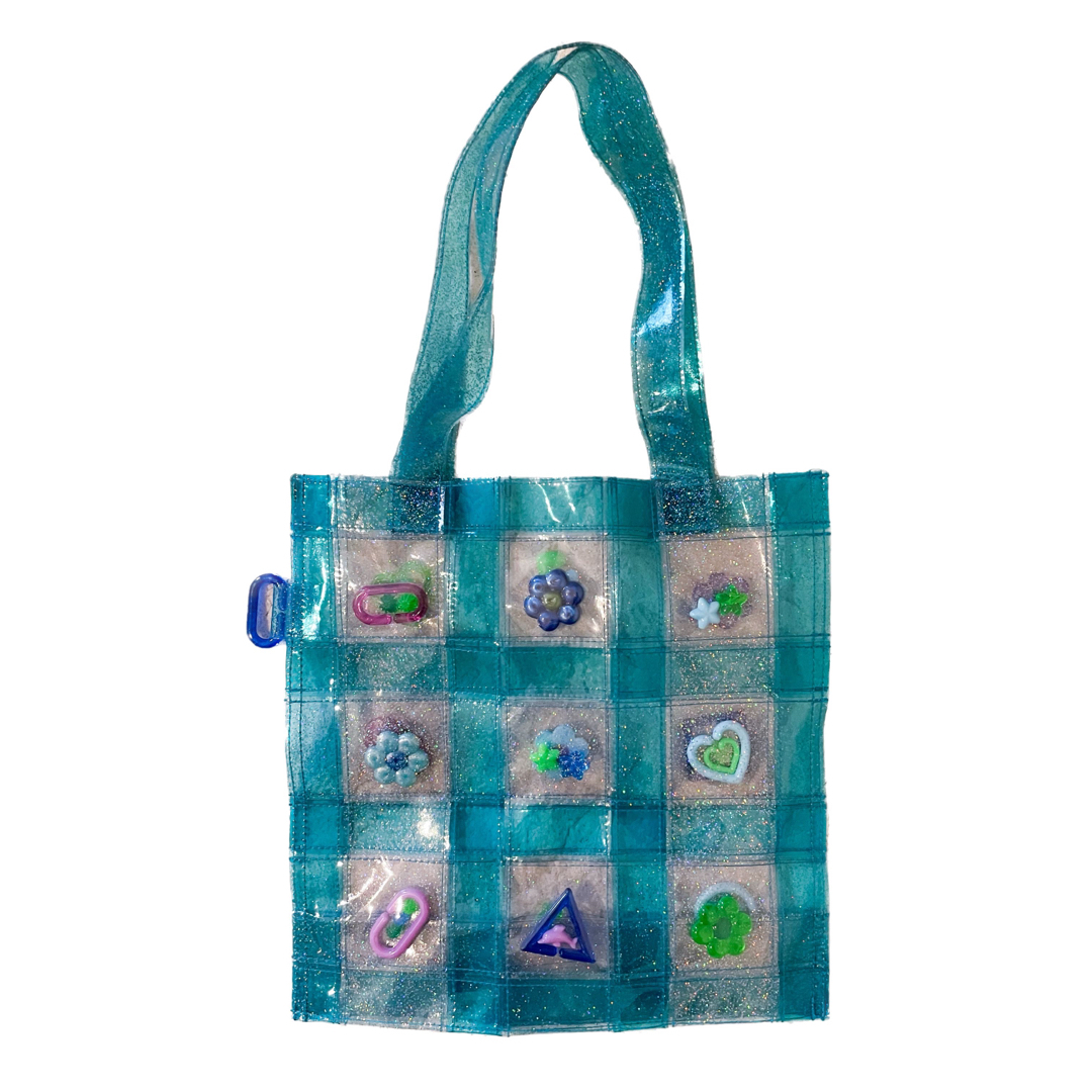 WALL(ウォール)のYURIKO ETO / PVC tote bag S Blue レディースのバッグ(トートバッグ)の商品写真