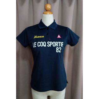 ルコックスポルティフ(le coq sportif)のLe coq Sportif レイディスゴルフポロシャツ半袖 (ネイビーブルー)(その他)