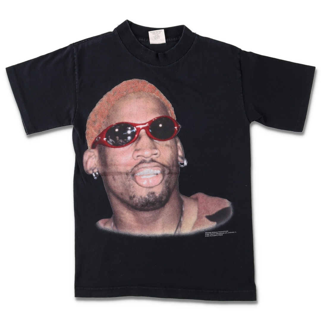 90年代 Murina DENNIS RODMAN デニスロッドマン プリントTシャツ USA製 レディースM ヴィンテージ /evb002321