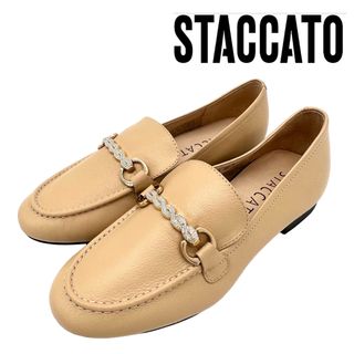 スタッカート(STACCATO)の〈極美品〉STACCATO スタッカート【22.5】ヴァネッサオペラシューズ(ローファー/革靴)