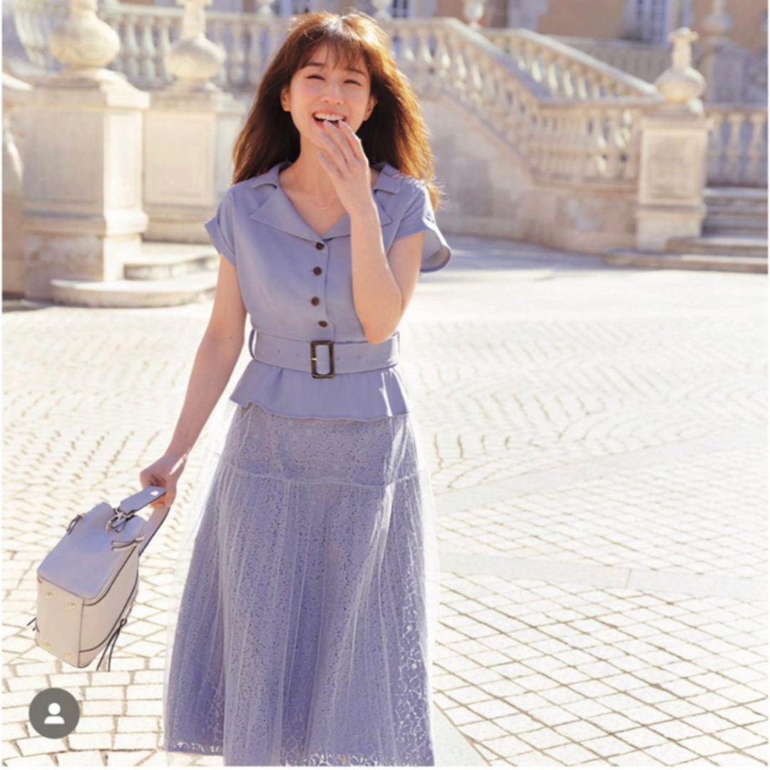 Noela ノエラ コーディネート ワンピース サックスブルー - ロング