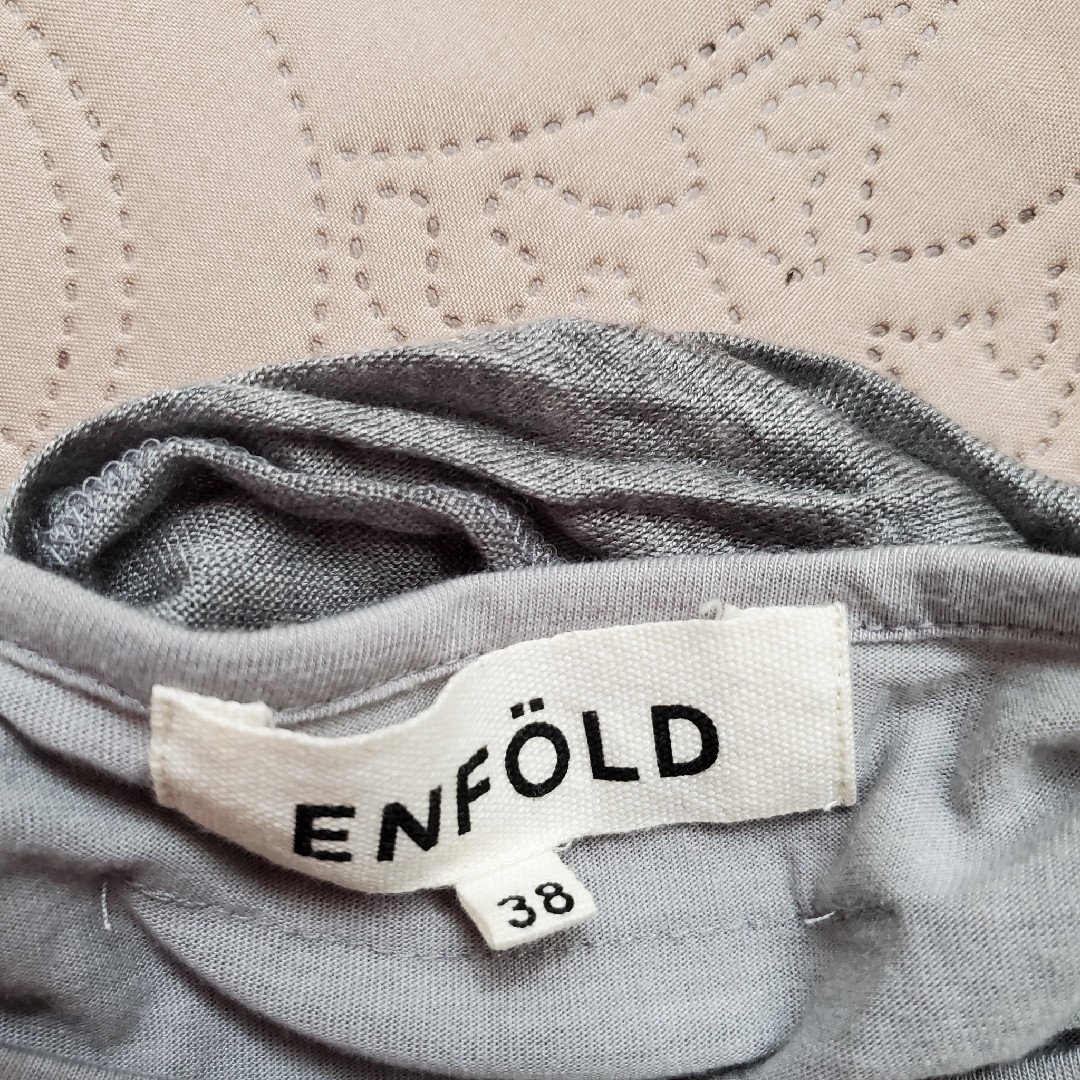 ENFOLD(エンフォルド)のエンフォルド　変形ワンピース、カーディガンドッキングワンピース レディースのワンピース(ロングワンピース/マキシワンピース)の商品写真