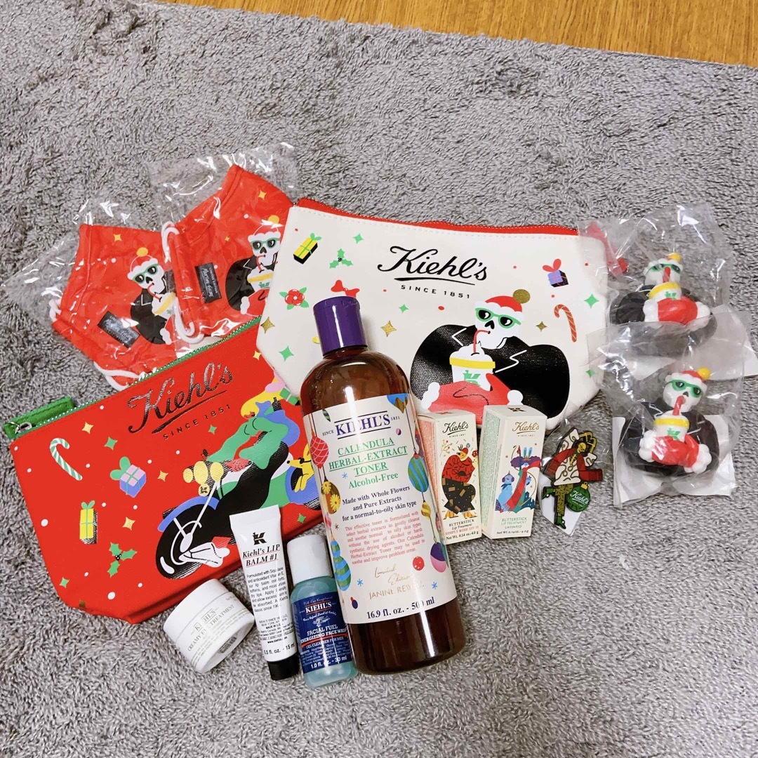 新品 Kiehl’s キールズ限定パッケージ 化粧水 アイクリーム リップセット