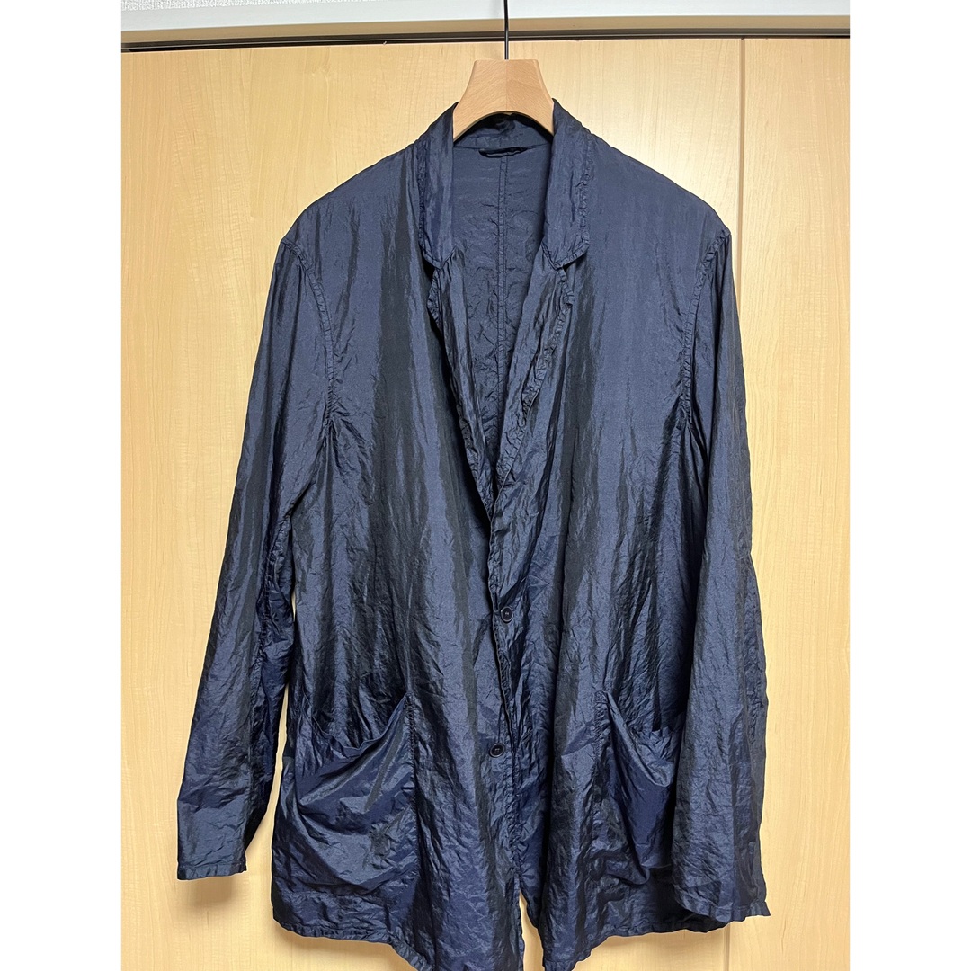 comoli 21ss コットンシルク ジャケット navy サイズ2